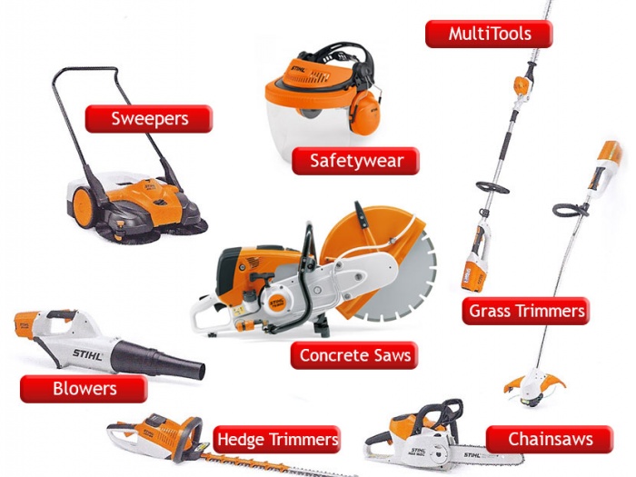 Stihl tool selection for hire